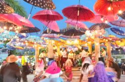 “Cielo de Sombrillas” art installation inaugurated for Santa Cruz festivities