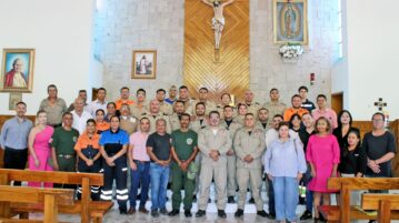 Prayer and praise for Jocotepec’s firefighters