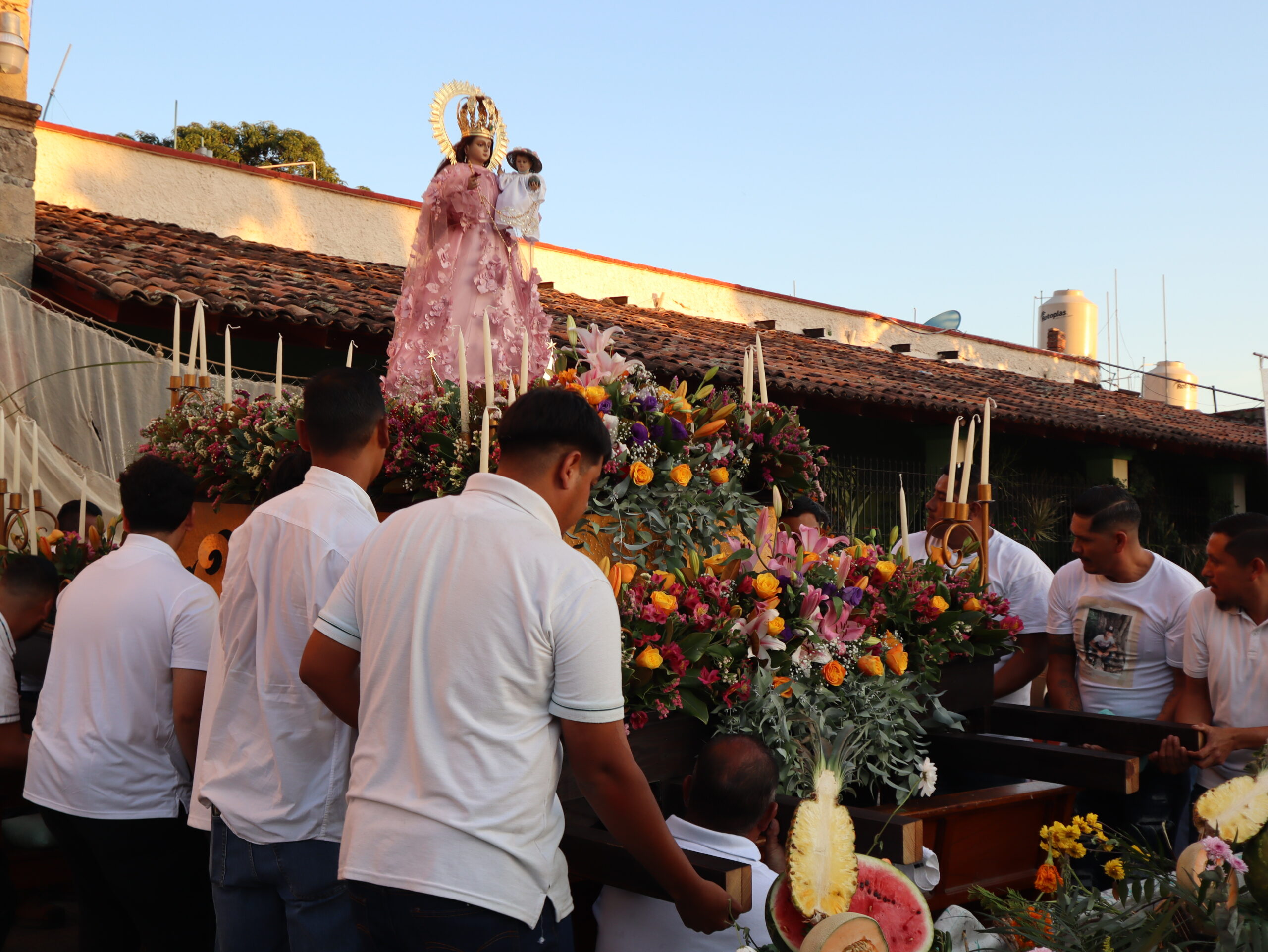 The bearers of the Virgin, a devotion that walks