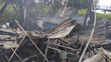 Fisherman’s family home burned down after eviction attempt
