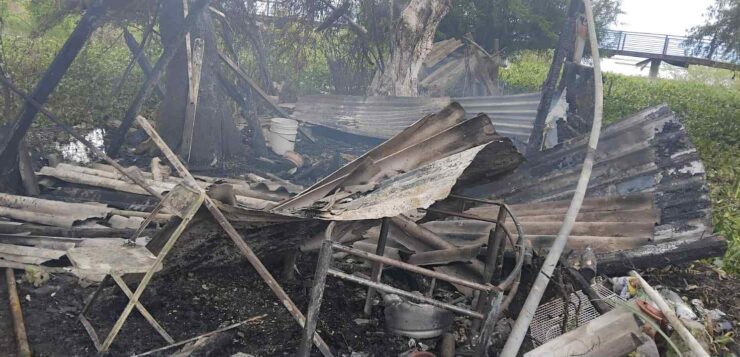 Fisherman’s family home burned down after eviction attempt