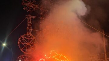 Fireworks burn children Chapala San Francisco festival