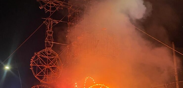 Fireworks burn children Chapala San Francisco festival
