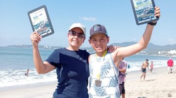 Jocotepec youth wins open water swimming tournament