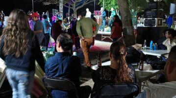 Musicians from Ajijic prepare to celebrate the traditional FIDELOMUS