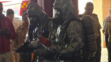 PHOTONOTE: Jocotepec firefighters receive training in terrorist emergencies