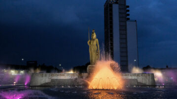 La Minerva roundabout reopens as a public space
