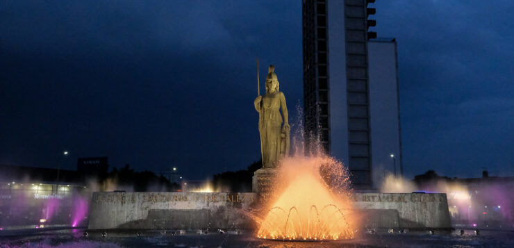 La Minerva roundabout reopens as a public space