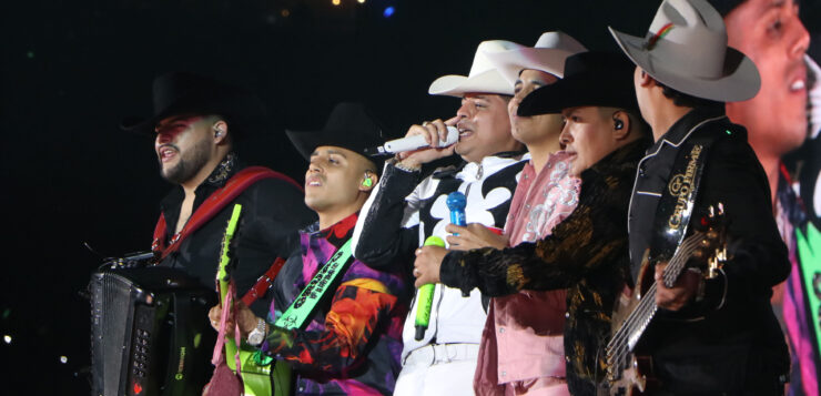 Banner:  Grupo Firme, one of the bands blocked from playing in the USA. By Tania Victoria/Secretaría de Cultura de la Ciudad de México