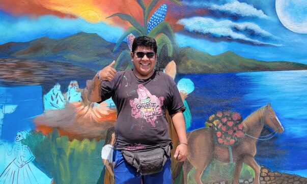 Arturo Xolo creates mural on San Antonio Tlayacapan funeral traditions