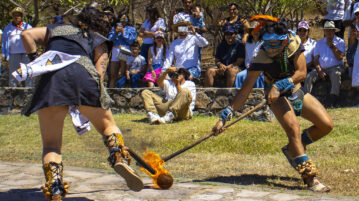 Archaeological site offers pre-Hispanic dance and ball game exhibitions