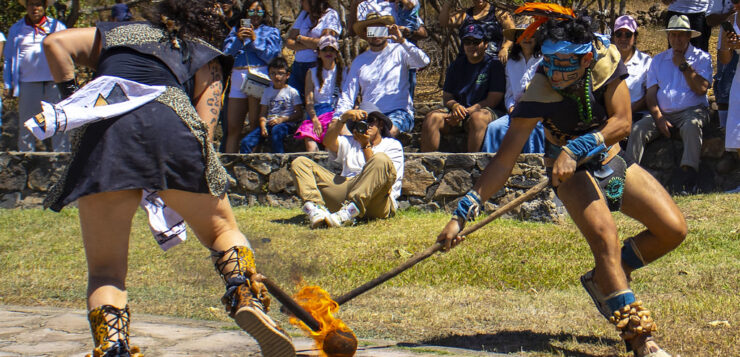 Archaeological site offers pre-Hispanic dance and ball game exhibitions