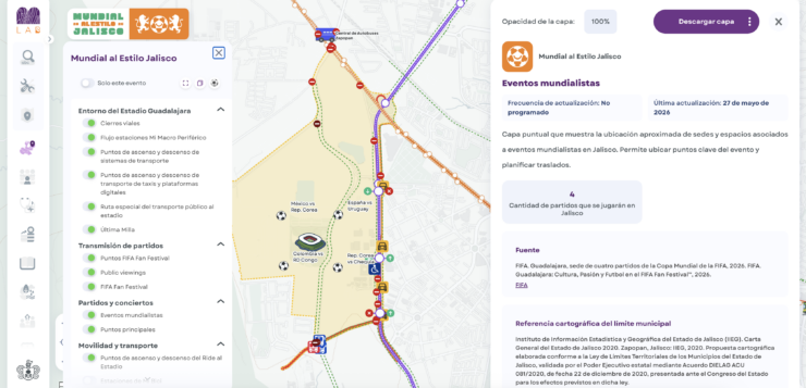 Interactive Maps Launched for the 2026 World Cup in Jalisco