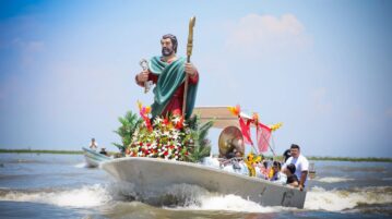 Boat procession honors fishermen's patron