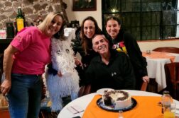 Yves de Choulot celebrating his birthday with his family. Photo: Facebook.